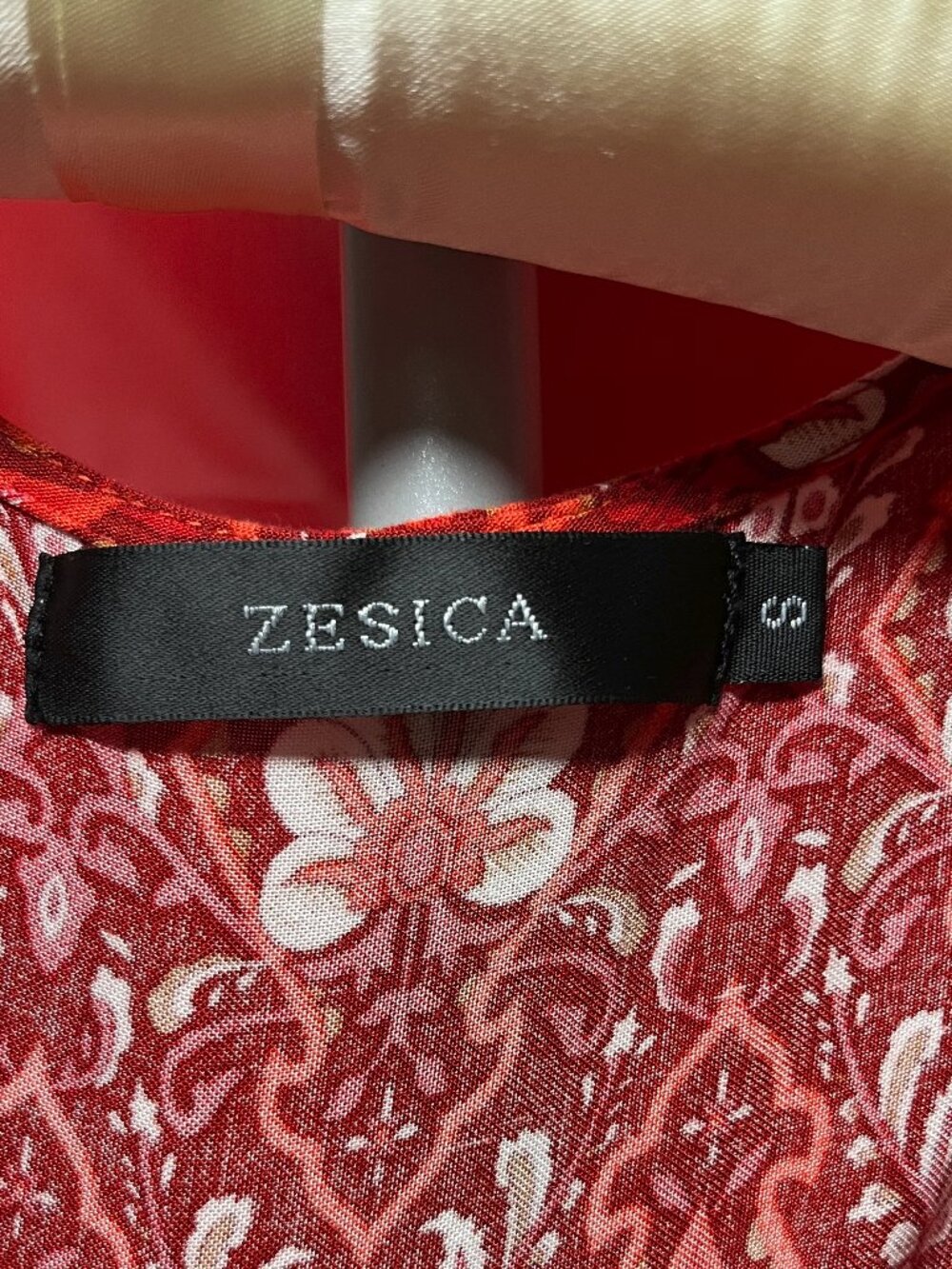 Zesica red-orange wrap dress. Bohemian style, size s. - Picture 2 of 3